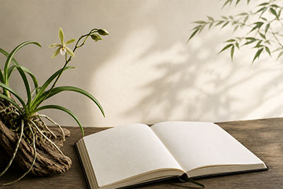 An orchid waiting to tell its story